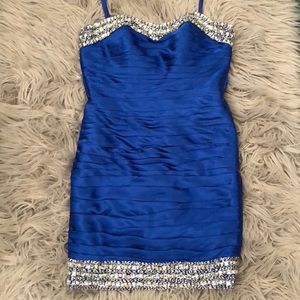 Royal blue homecoming or prom dress